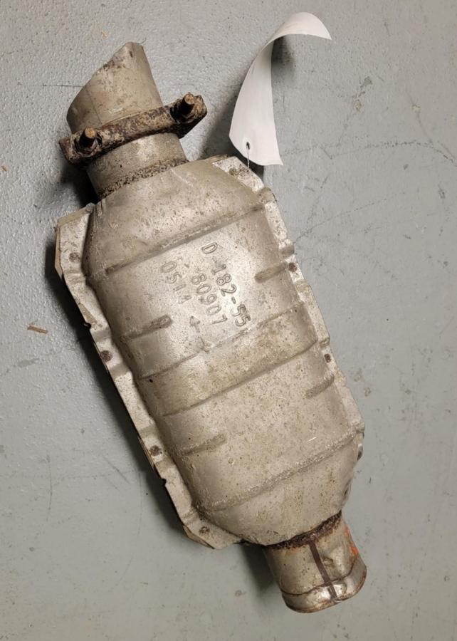 Catalytic converter that has been removed from a car